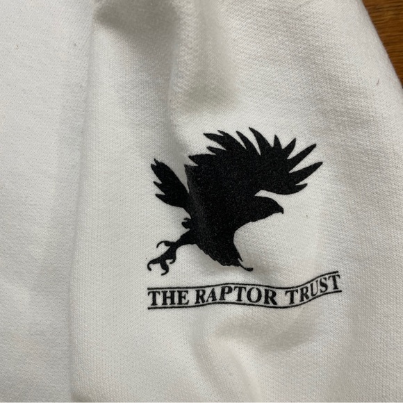 The Raptor Trust Eagle Sketch Graphic Crewneck Sweatshirt Size S Used - Picture 4 of 5